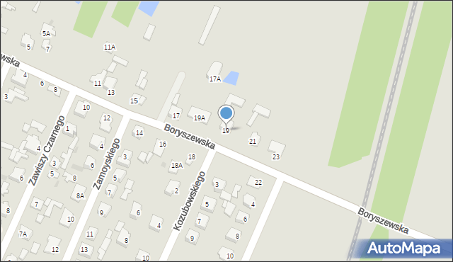 Sochaczew, Boryszewska, 19, mapa Sochaczew