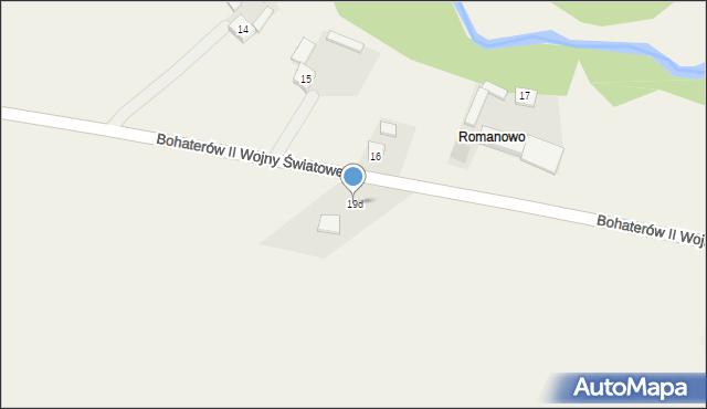 Sokolniki, Bohaterów II Wojny Światowej, 19d, mapa Sokolniki