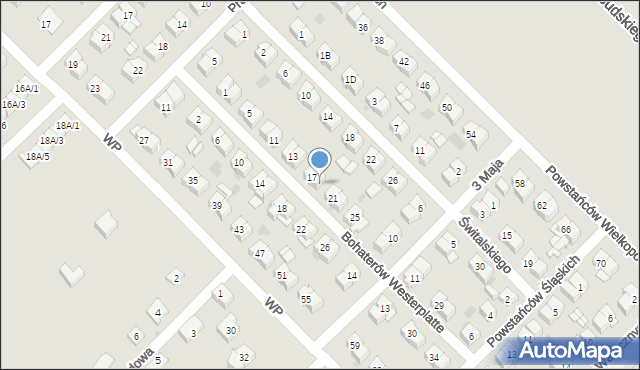 Sokołów Podlaski, Bohaterów Westerplatte, 19, mapa Sokołów Podlaski