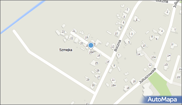 Sosnowiec, Boczna, 16A, mapa Sosnowca