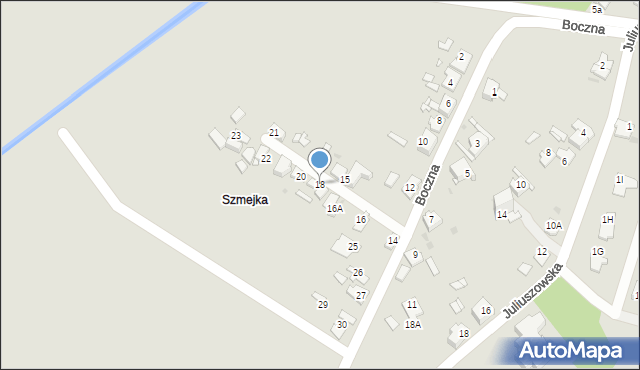 Sosnowiec, Boczna, 18, mapa Sosnowca