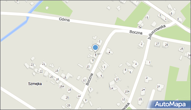 Sosnowiec, Boczna, 6, mapa Sosnowca