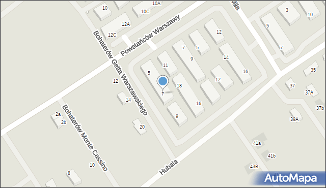 Stargard, Bohaterów Getta Warszawskiego, 7, mapa Stargard