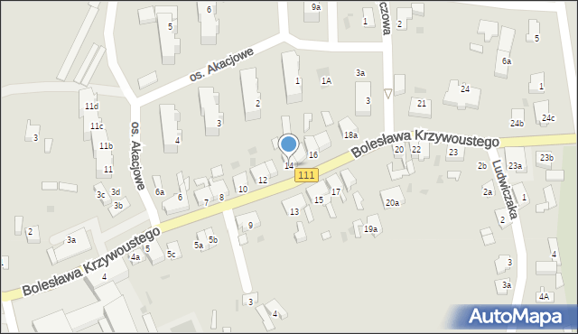 Stepnica, Bolesława Krzywoustego, 14, mapa Stepnica