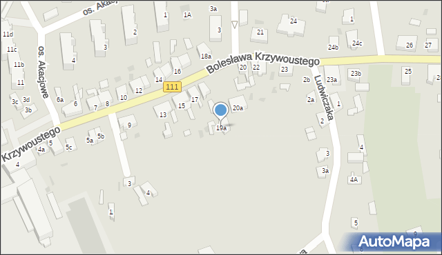 Stepnica, Bolesława Krzywoustego, 19a, mapa Stepnica