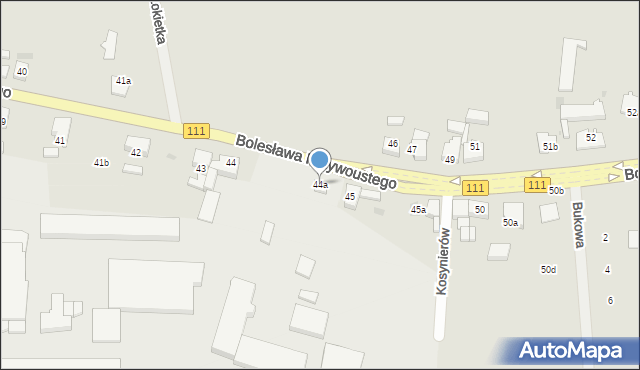 Stepnica, Bolesława Krzywoustego, 44a, mapa Stepnica