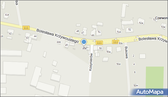 Stepnica, Bolesława Krzywoustego, 45a, mapa Stepnica