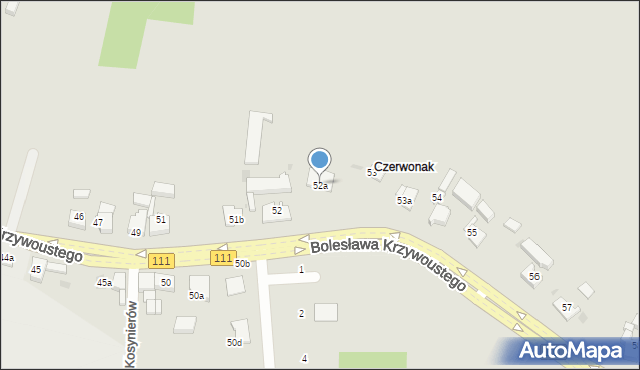 Stepnica, Bolesława Krzywoustego, 52a, mapa Stepnica
