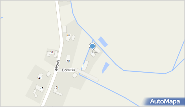 Stobrawa, Boczna, 3, mapa Stobrawa