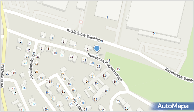 Strzelin, Bolesława Krzywoustego, 11, mapa Strzelin
