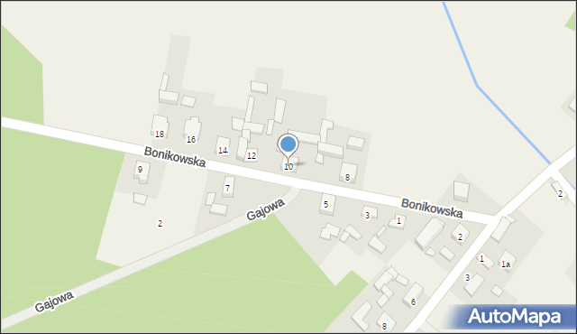 Świeca, Bonikowska, 10, mapa Świeca