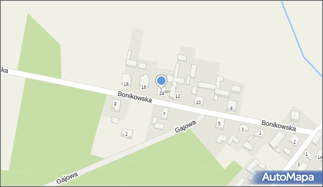 Świeca, Bonikowska, 14, mapa Świeca