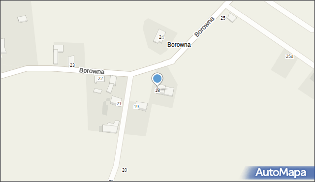 Świniary, Borowna, 18, mapa Świniary