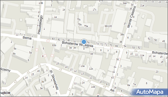 Świnoujście, Bohaterów Września, 4, mapa Świnoujście