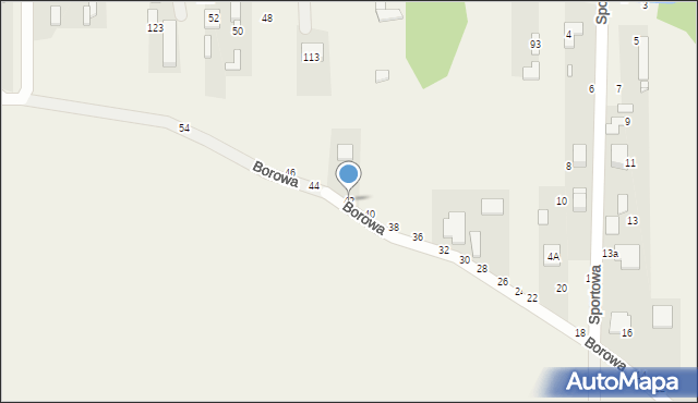 Szarlejka, Borowa, 42, mapa Szarlejka