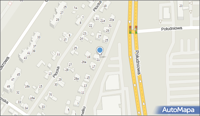 Szczecin, Bohaterów Narwiku, 22, mapa Szczecina