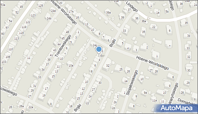 Szczecin, Bojki Jakuba, 3, mapa Szczecina