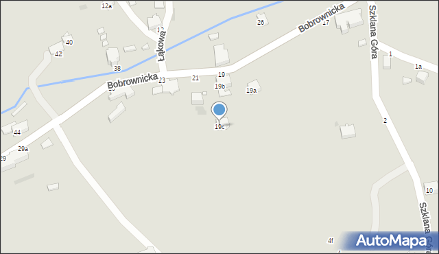 Szczytna, Bobrownicka, 19c, mapa Szczytna