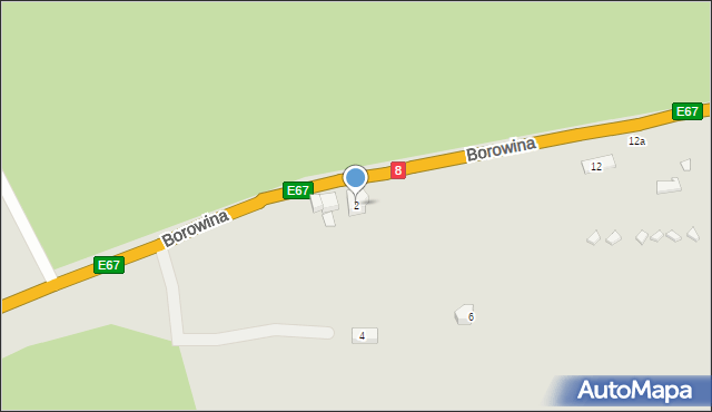 Szczytna, Borowina, 2, mapa Szczytna