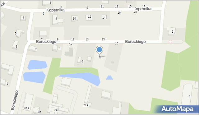 Szemud, Boruckiego Bernarda, ks., 8, mapa Szemud