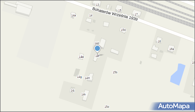 Szymankowo, Bohaterów Września 1939 r., 14f, mapa Szymankowo