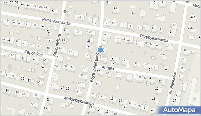 Tarnów, Boya-Żeleńskiego Tadeusza, 19, mapa Tarnów