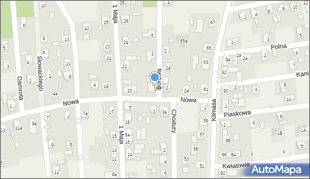 Tarnów Opolski, Borowa, 1, mapa Tarnów Opolski