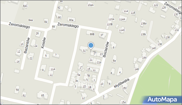 Tarnowskie Góry, Bocianów, 29, mapa Tarnowskie Góry