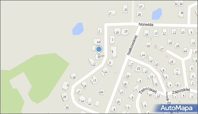 Tczew, Borchardta Karola Olgierda, kpt., 10, mapa Tczew