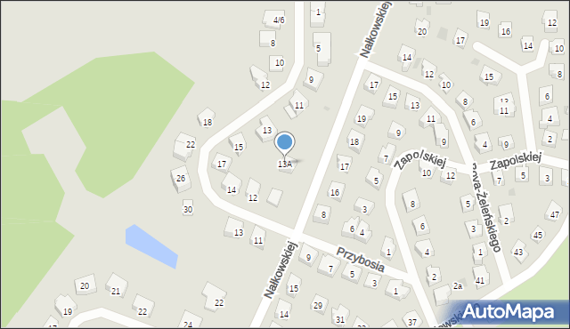 Tczew, Borchardta Karola Olgierda, kpt., 13A, mapa Tczew