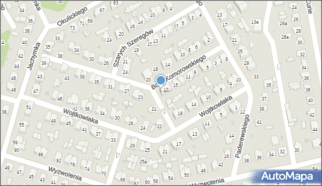 Tomaszów Lubelski, Bora-Komorowskiego Tadeusza, gen., 19, mapa Tomaszów Lubelski