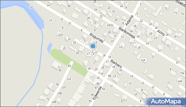 Tomaszów Mazowiecki, Bogumiła, 1, mapa Tomaszów Mazowiecki