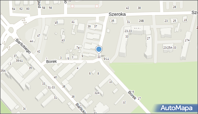 Tomaszów Mazowiecki, Borek, 11, mapa Tomaszów Mazowiecki
