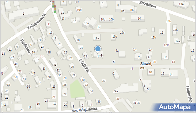Toruń, Bora-Komorowskiego Tadeusza, gen., 1, mapa Torunia