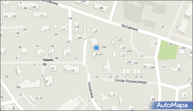 Toruń, Bora-Komorowskiego Tadeusza, gen., 17, mapa Torunia