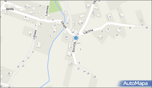 Trzebinia, Boczna, 1, mapa Trzebinia