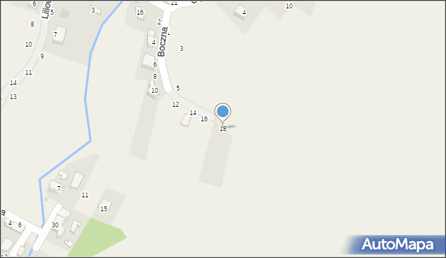 Trzebinia, Boczna, 18, mapa Trzebinia