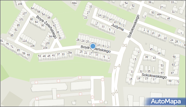 Wałbrzych, Boya-Żeleńskiego Tadeusza, 15, mapa Wałbrzycha