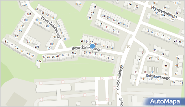 Wałbrzych, Boya-Żeleńskiego Tadeusza, 19, mapa Wałbrzycha