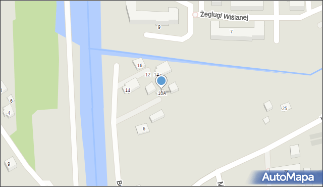 Warszawa, Bobrowa, 10A, mapa Warszawy