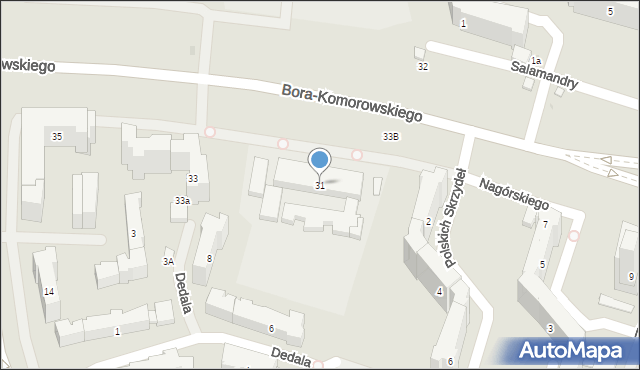 Warszawa, Bora-Komorowskiego Tadeusza, gen., 31, mapa Warszawy