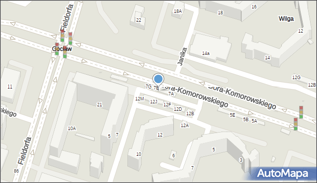 Warszawa, Bora-Komorowskiego Tadeusza, gen., 7H, mapa Warszawy