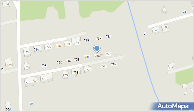 Warszawa, Borków, 75G, mapa Warszawy