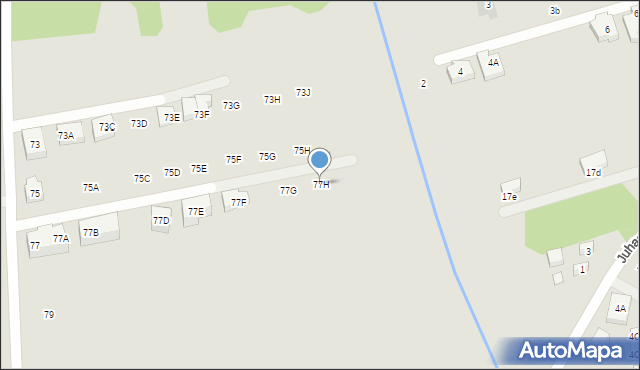 Warszawa, Borków, 77H, mapa Warszawy