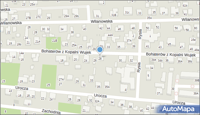 Warszawa, Bohaterów z Kopalni Wujek, 26A, mapa Warszawy