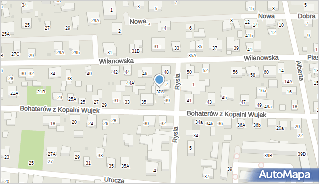 Warszawa, Bohaterów z Kopalni Wujek, 37A, mapa Warszawy