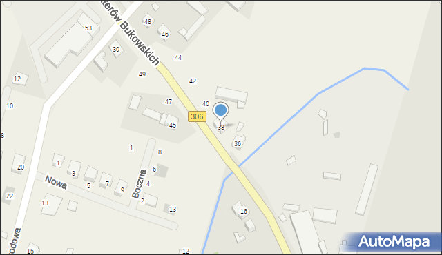 Wielka Wieś, Bohaterów Bukowskich, 38, mapa Wielka Wieś