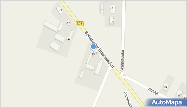 Wielka Wieś, Bohaterów Bukowskich, 69, mapa Wielka Wieś