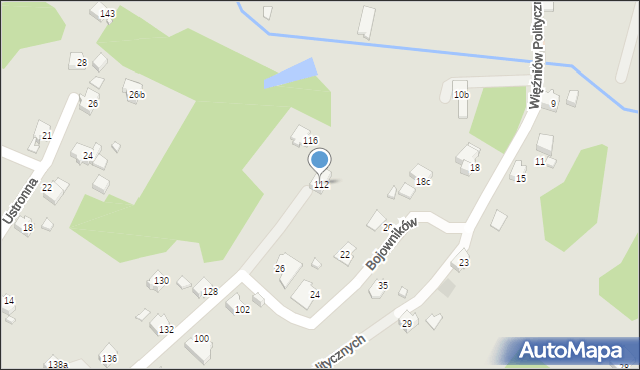 Wodzisław Śląski, Bojowników, 112, mapa Wodzisławia Śląskiego