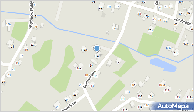 Wodzisław Śląski, Bojowników, 14, mapa Wodzisławia Śląskiego